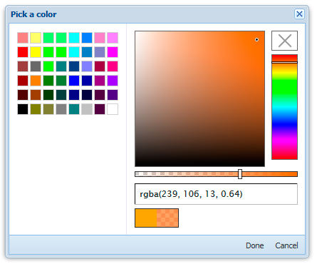 ExtJS 4 Color Picker