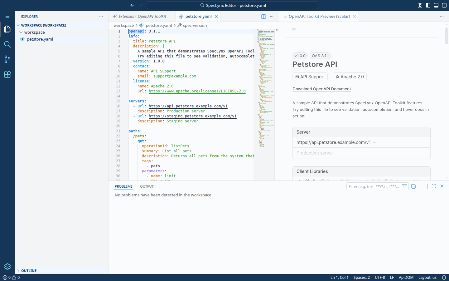 SpecLynx Editor Screenshot