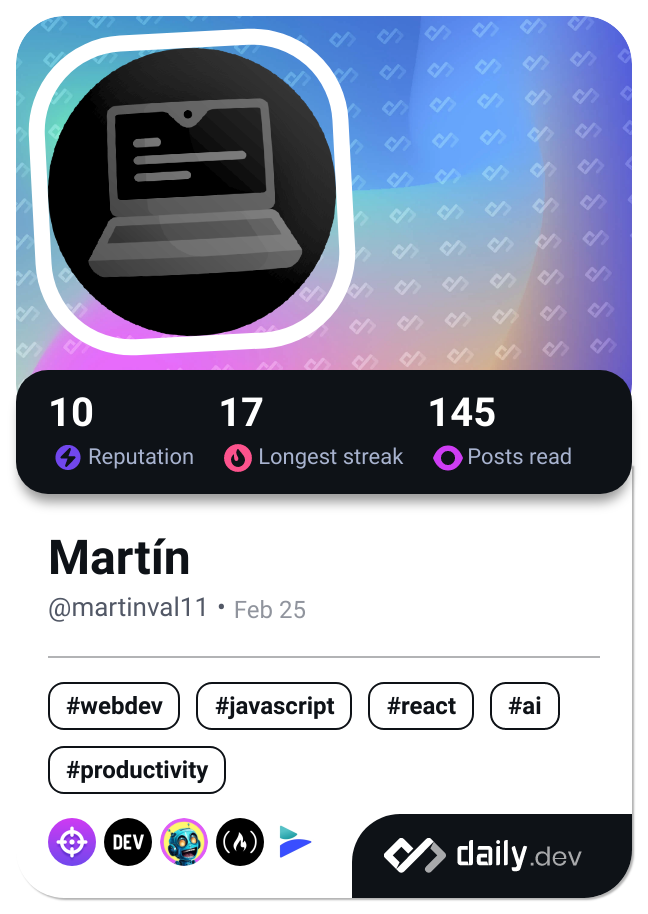 Martín's Dev Card