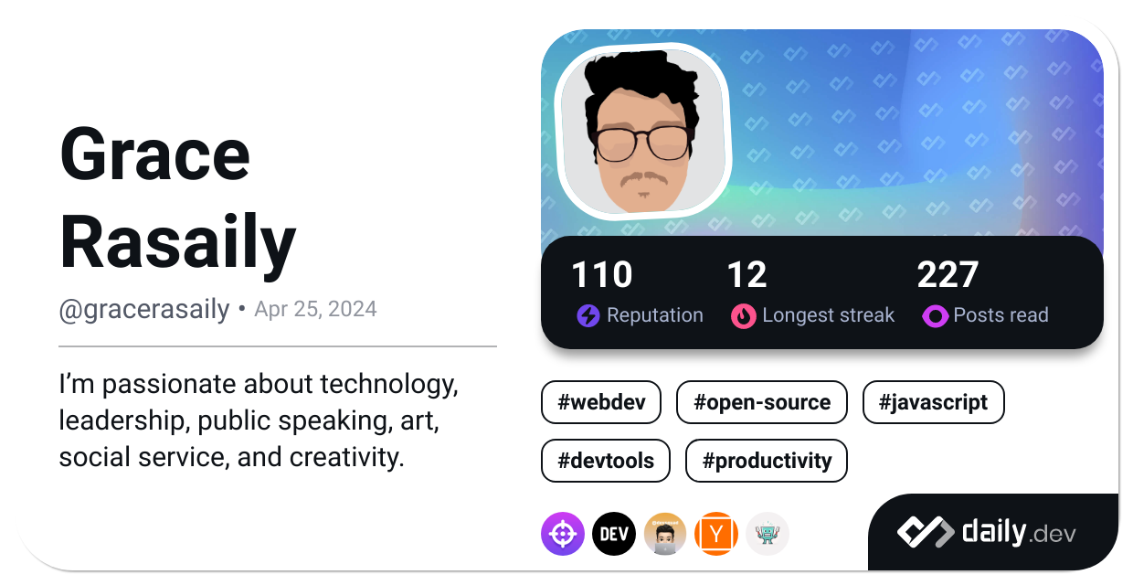 Grace Rasaily's Dev Card
