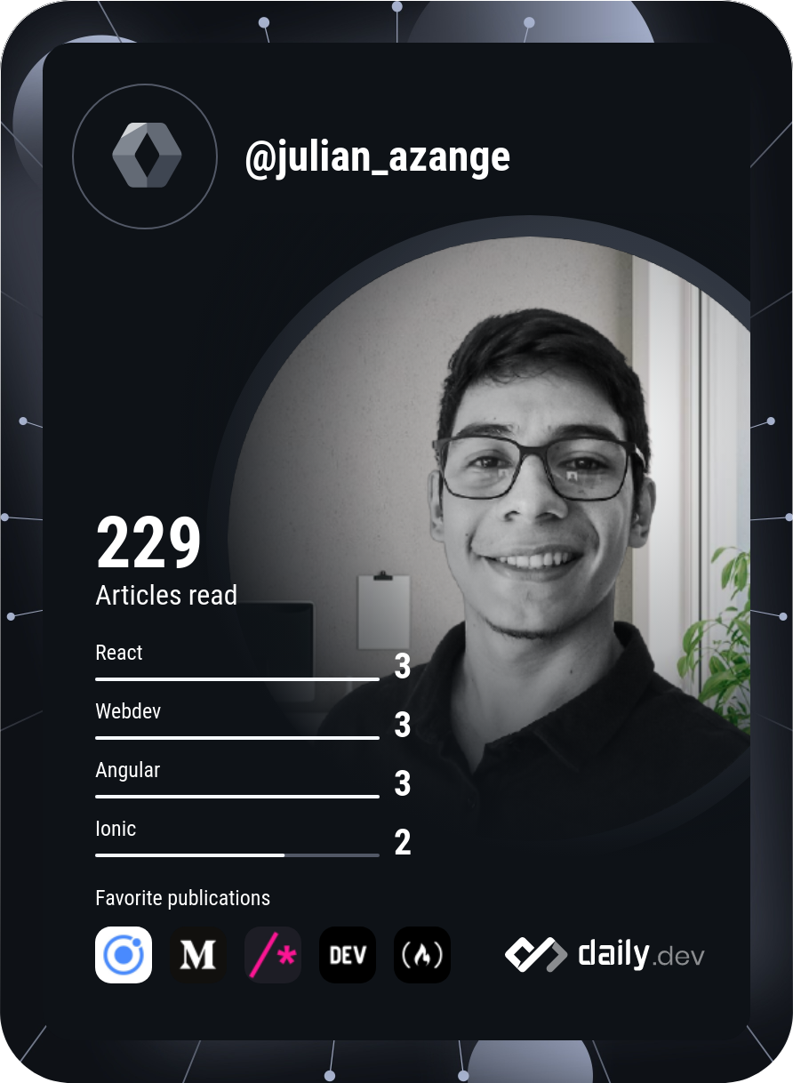 Cristian Julian Murcia Palomares's Dev Card