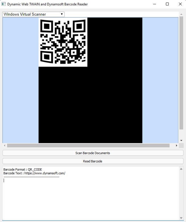 Qt application: document scanning and barcode recognition