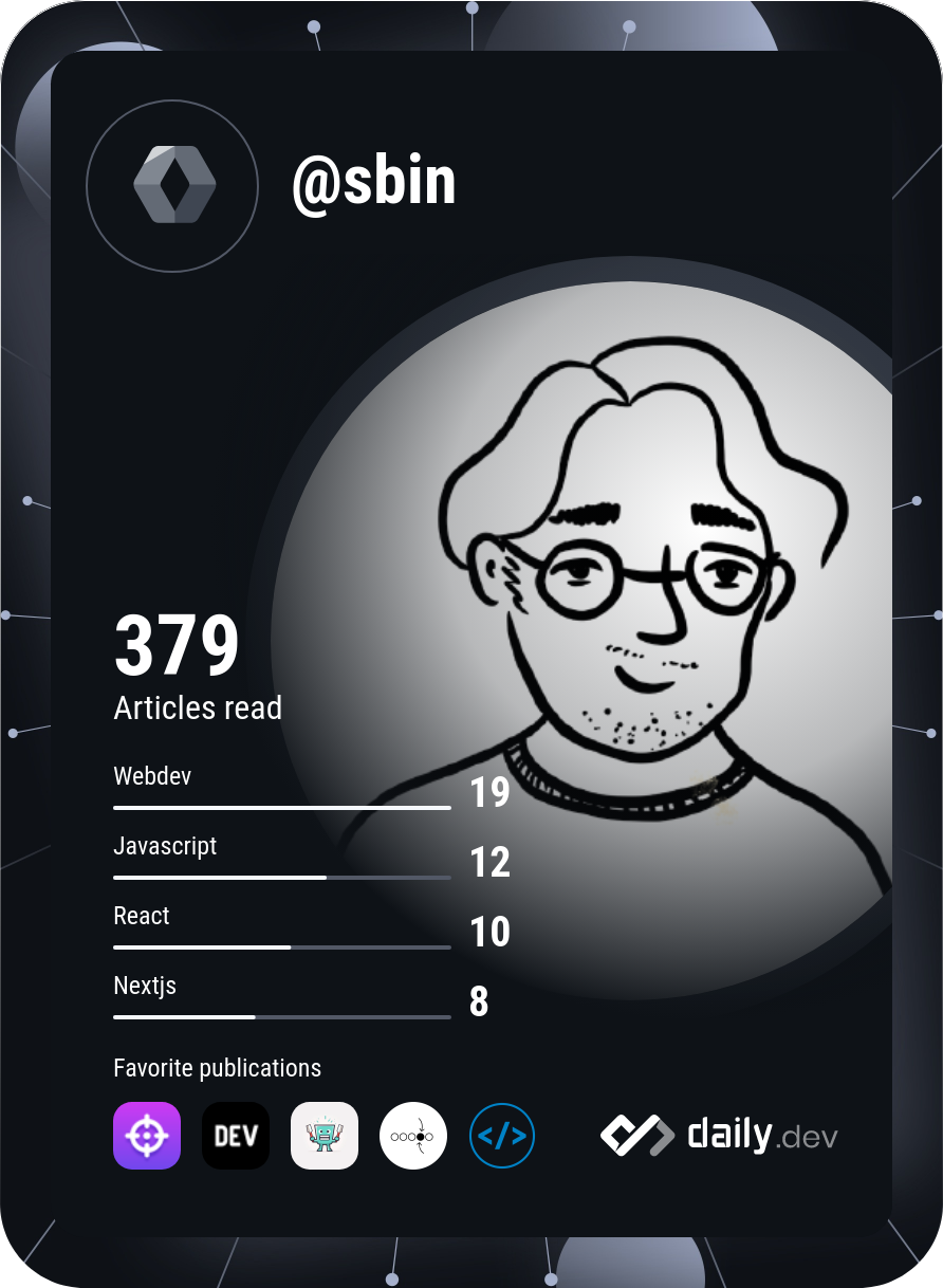 sbin's Dev Card