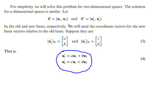 Change of Basis