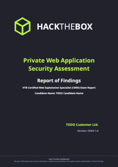 HTB CWES Report