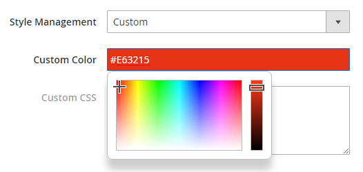 custom color social login
