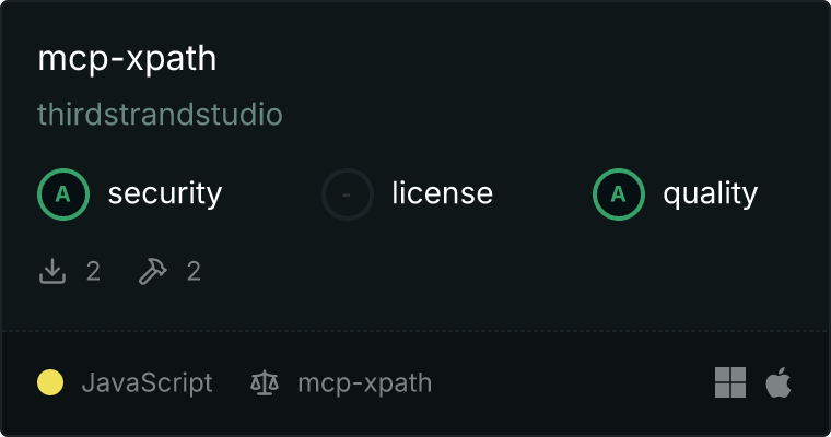 mcp-xpath MCP server