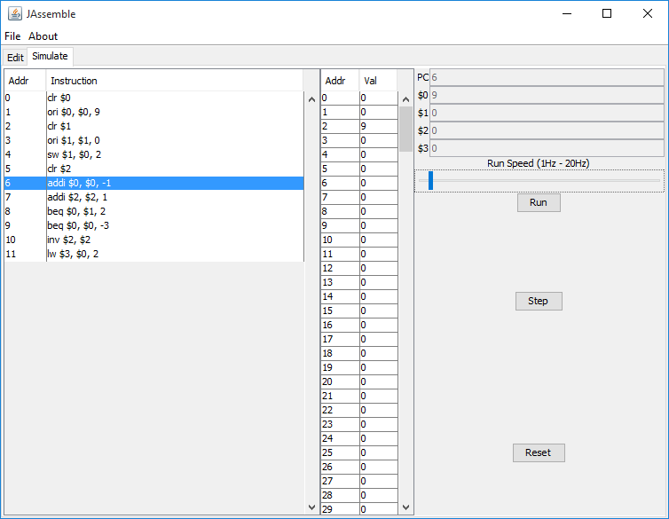 GitHub - maxton/JAssemble: Assembler and simulator for the custom 8-bit ...