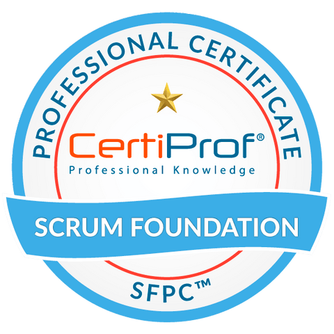 Certificação SCRUM emitido pela CertiProf