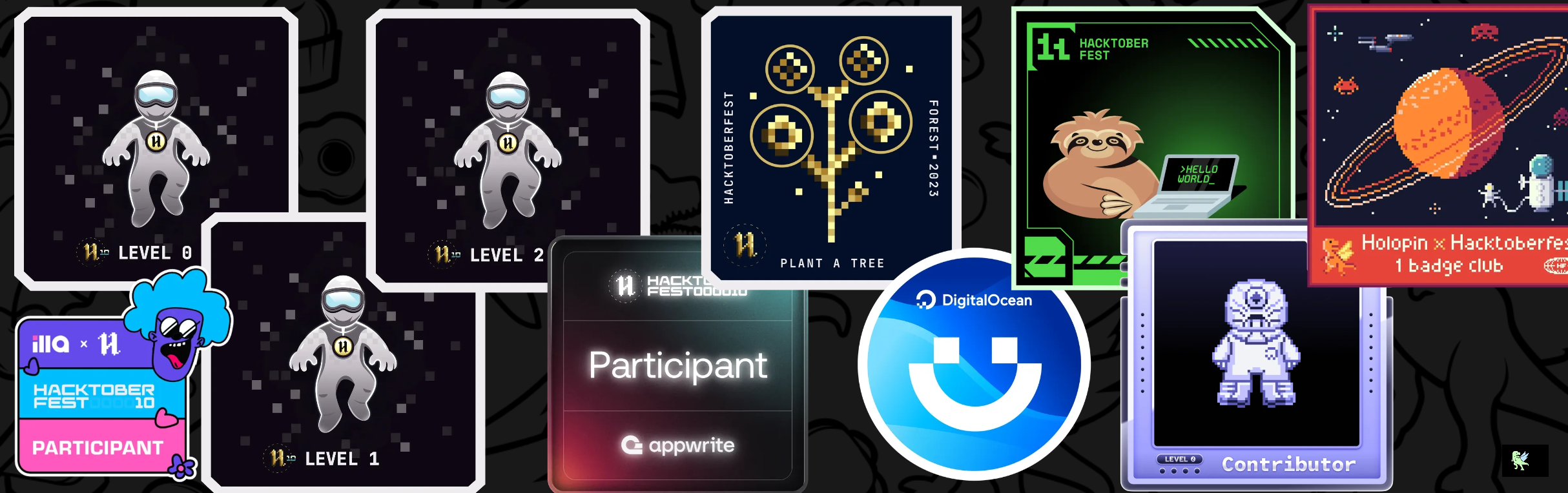 An image of @swaggy2004's Holopin badges, which is a link to view their full Holopin profile