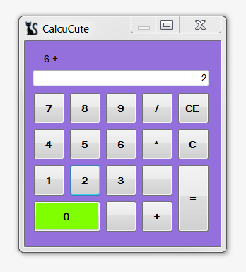 GitHub - anfperez/CalcuCute-: A simple calculator built in C# with ...