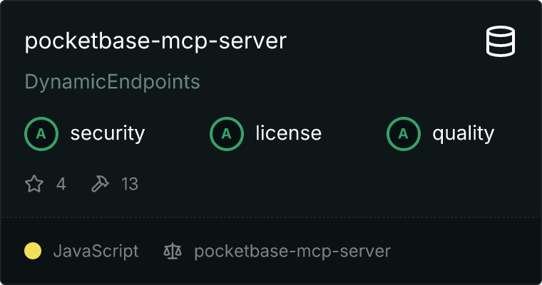 Advanced PocketBase MCP Server