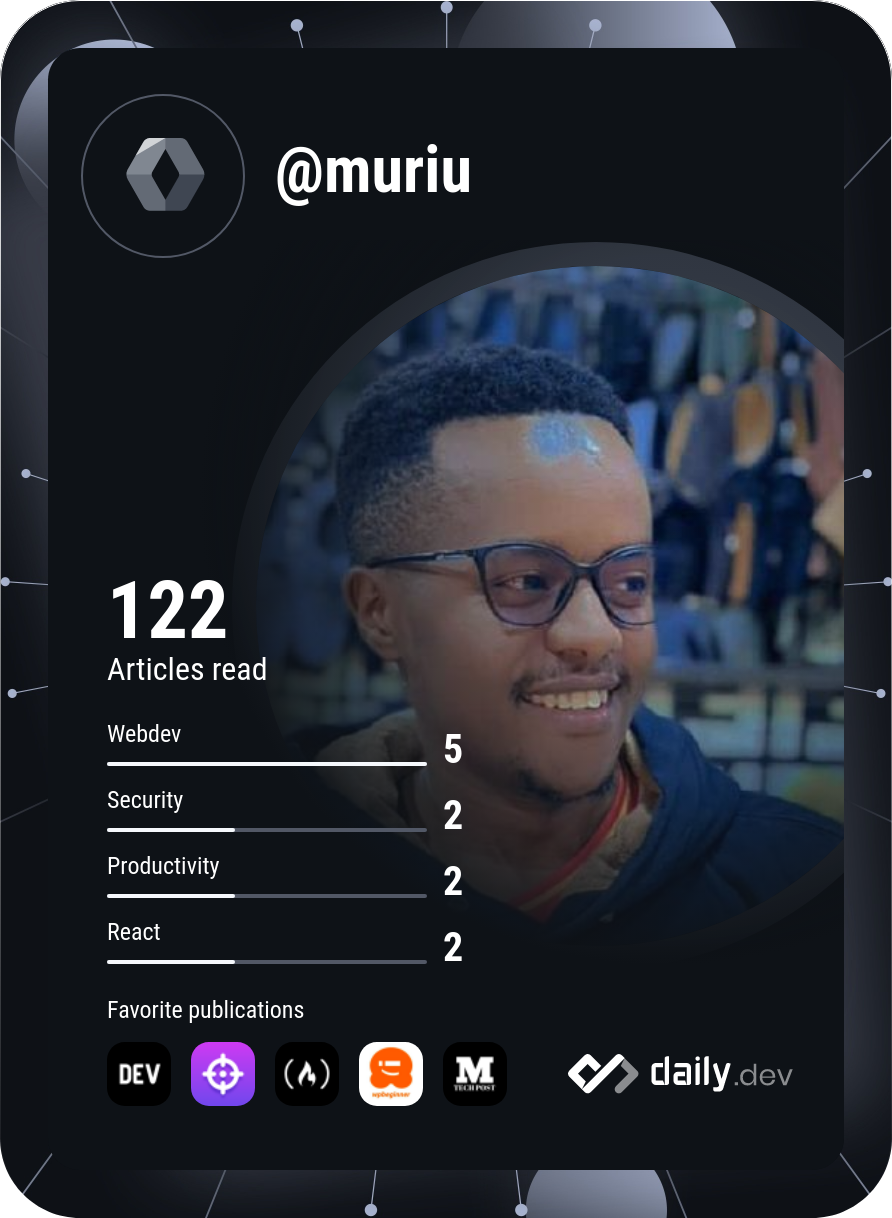 John Muriu's Dev Card