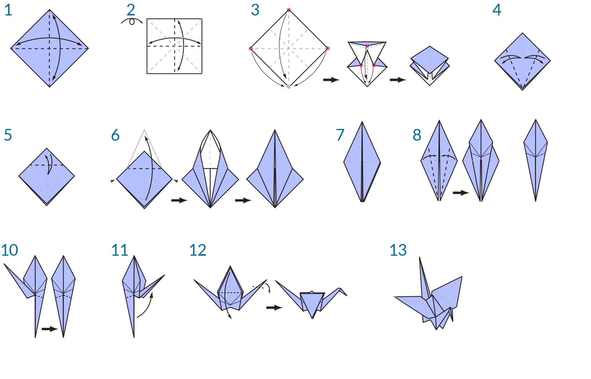 Origami Crane instructions