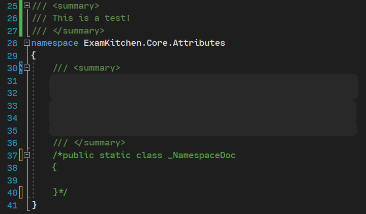 Namespace Summary