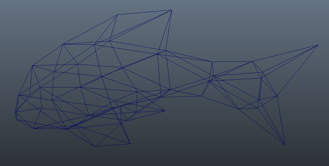 dolphin wireframe