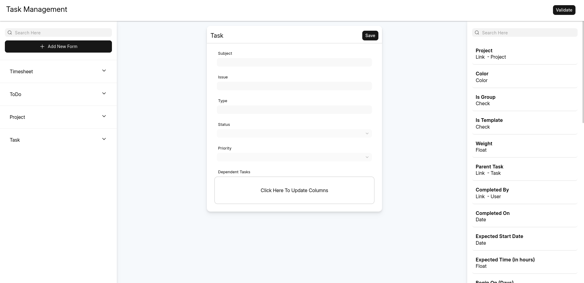 PWA Builder Screen