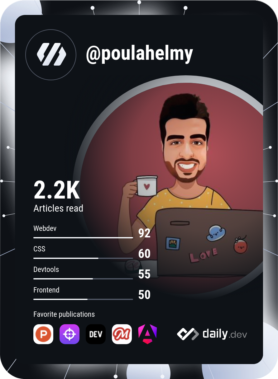 PoulaHelmy's Dev Card