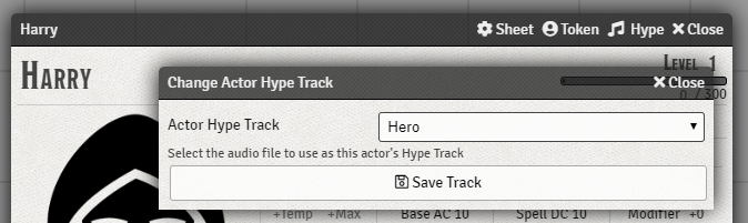 Hype Track Form