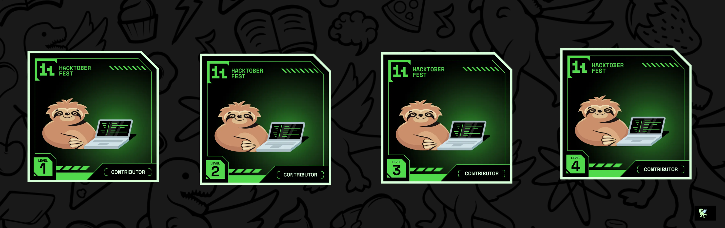 An image of @aadityaforwork's Holopin badges, which is a link to view their full Holopin profile