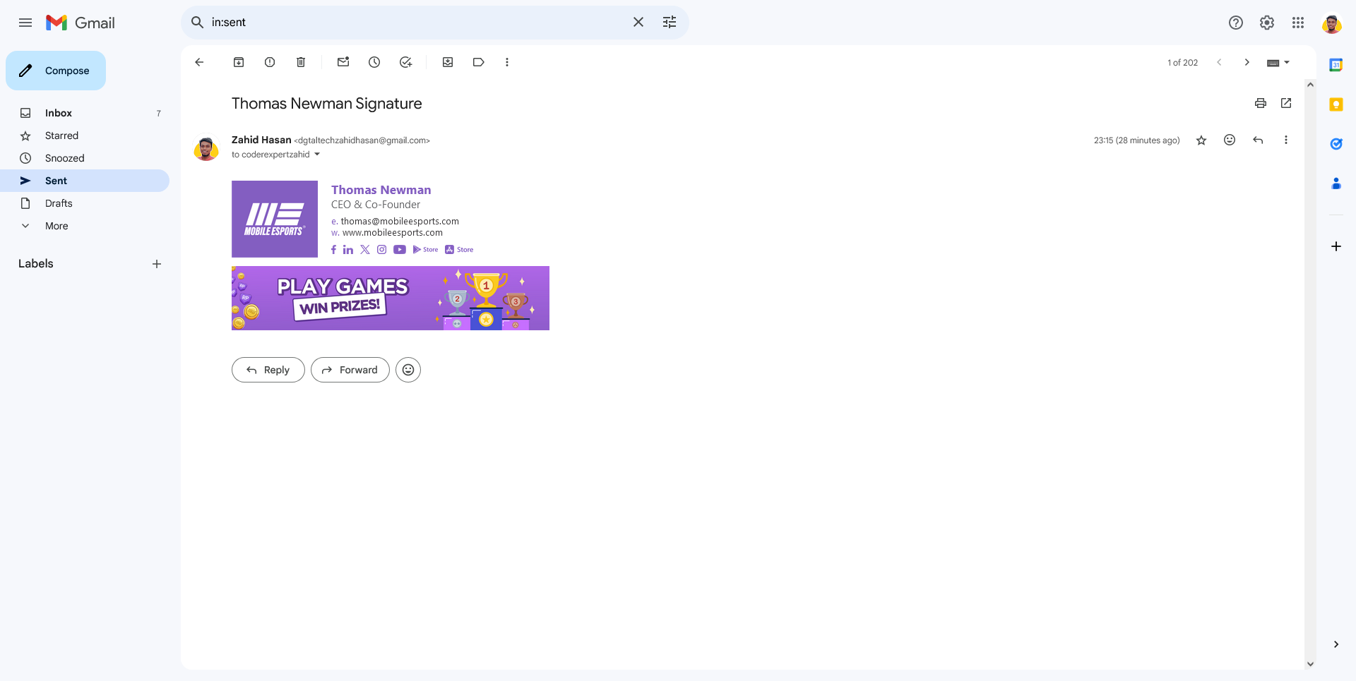 Gmail Desktop Preview