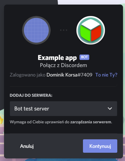 Connect with Discord