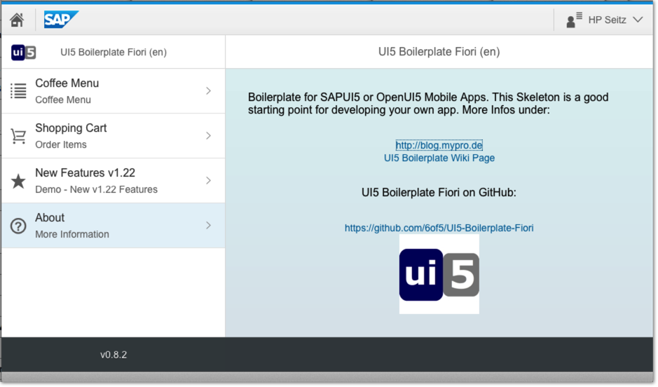 ui5bp fiori screenhot