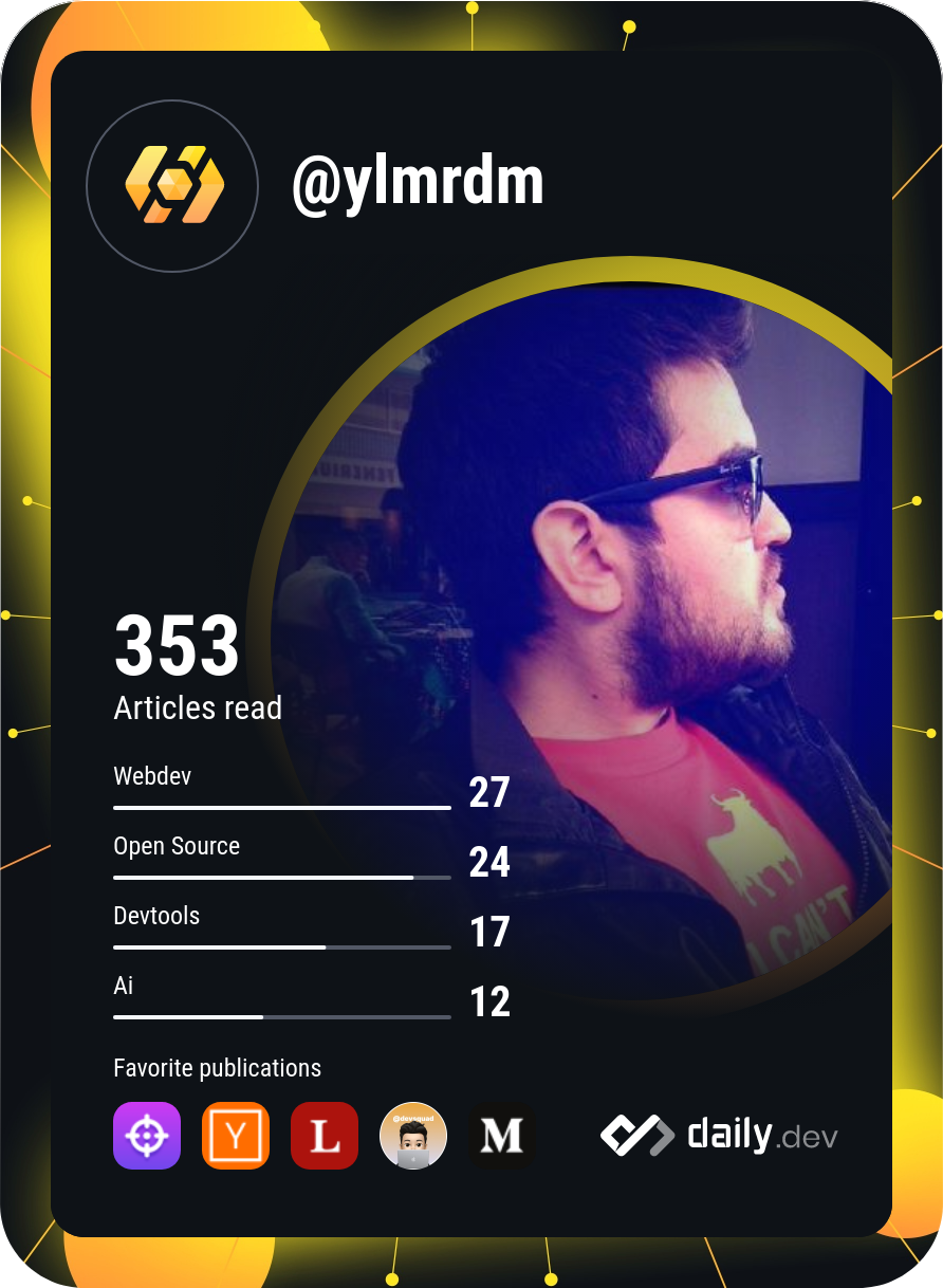 Yalım Erdem's Dev Card