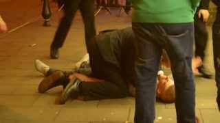 Bouncer Floors Chav In Durham