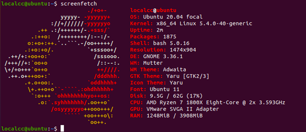Ubuntu Screenfetch