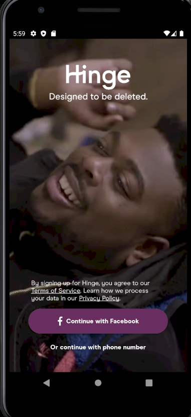 Hinge login discount