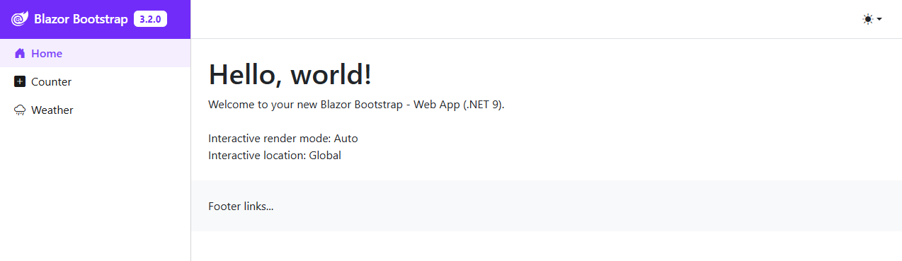 Blazor Bootstrap - WebApp - Auto - Global