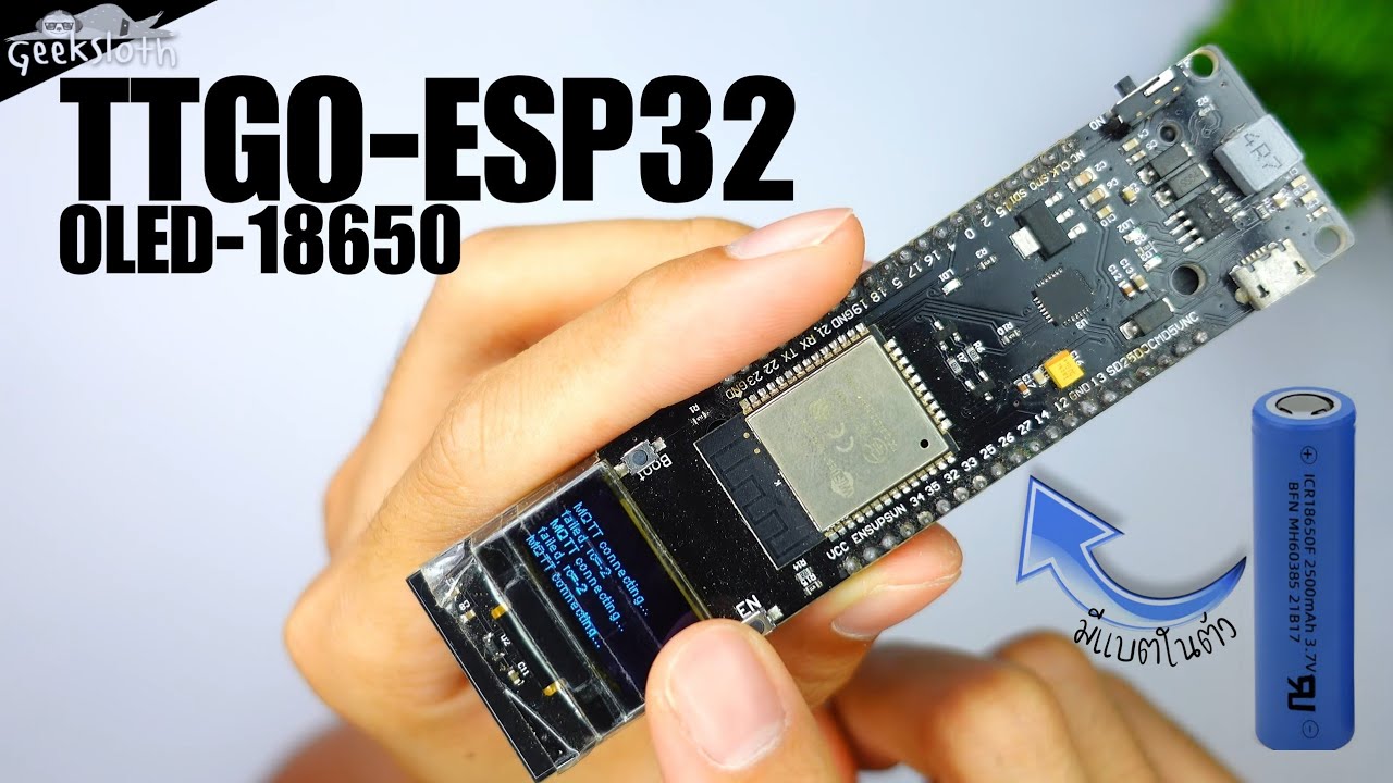 GeekSloth ESP32 OLED 18650 Review