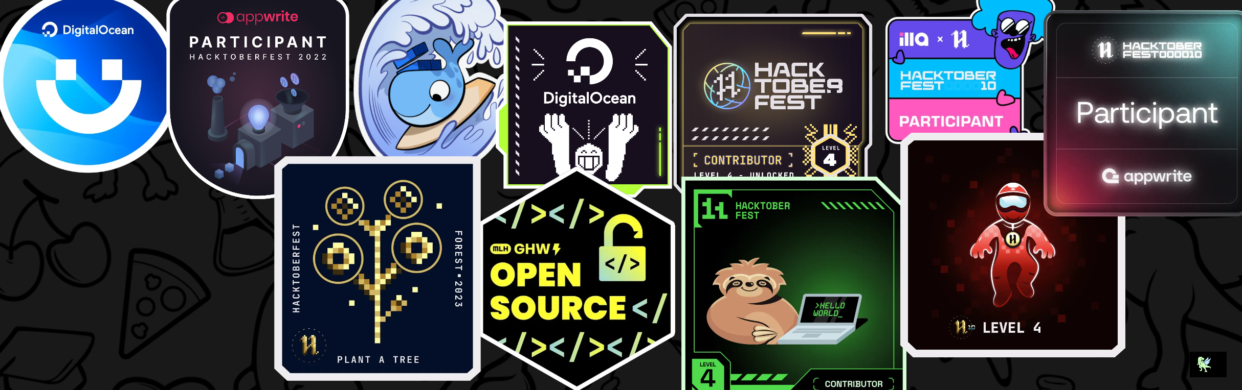 An image of @peterthegreat's Holopin badges, which is a link to view their full Holopin profile