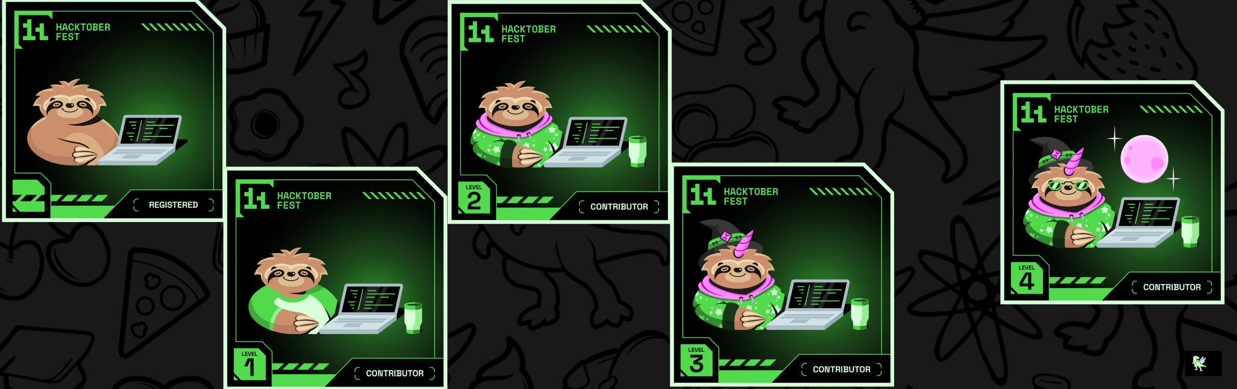 An image of @vishisht16's Holopin badges, which is a link to view their full Holopin profile