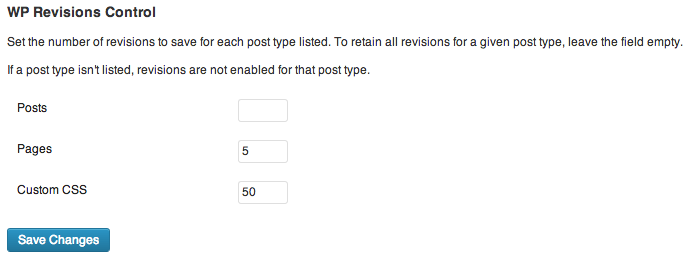 The plugin's settings section, found under Settings > Writing.