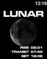 lunar watch screen