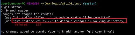 git restore