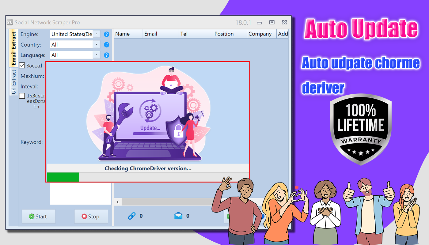 Social Network Data Scraper Pro Version 20.0.1