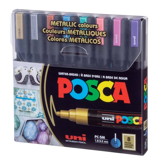 posca-pc-5m-medium-metallic-color-paint-marker-set-8-color-1