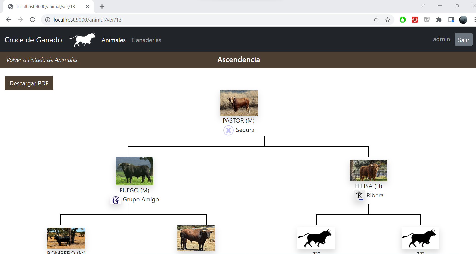 Cruce de Ganado: Ascendencia animal