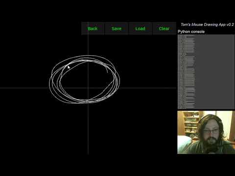 Demonstration of Tom's Mouse Drawing App v0.2