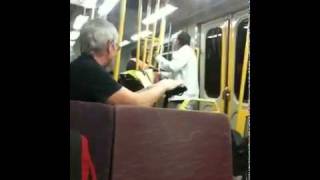 BLACK VS WHITE RACIAL FIGHT ON AUSSIE TRAIN