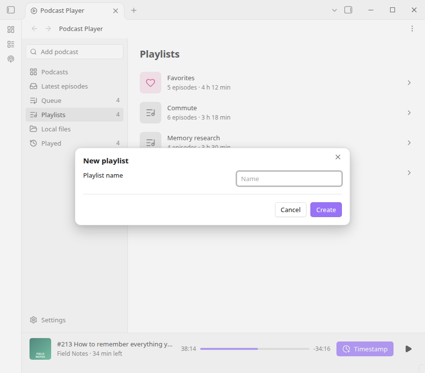 New playlist