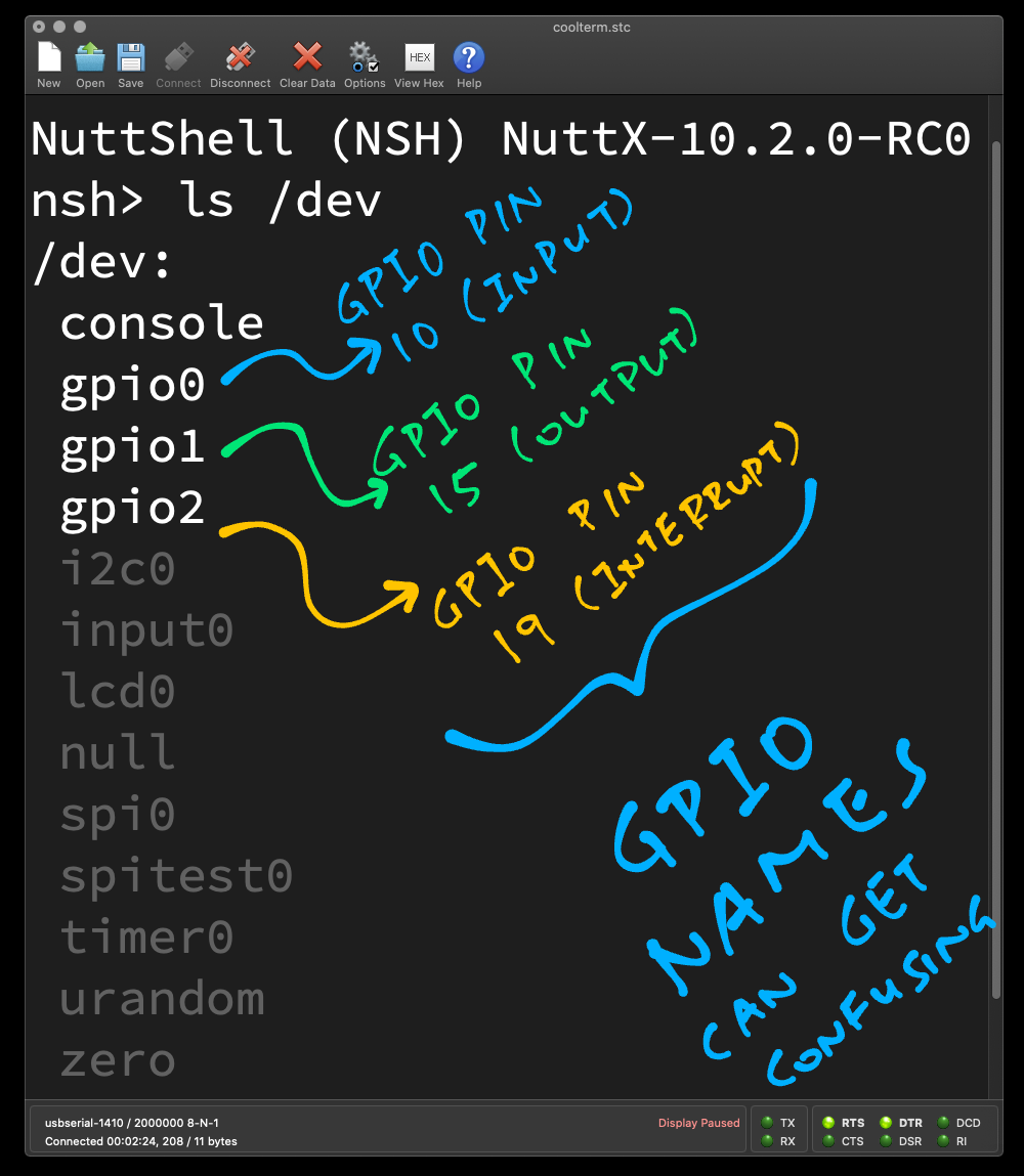 BL602 EVB always maps sequentially the GPIO Pins