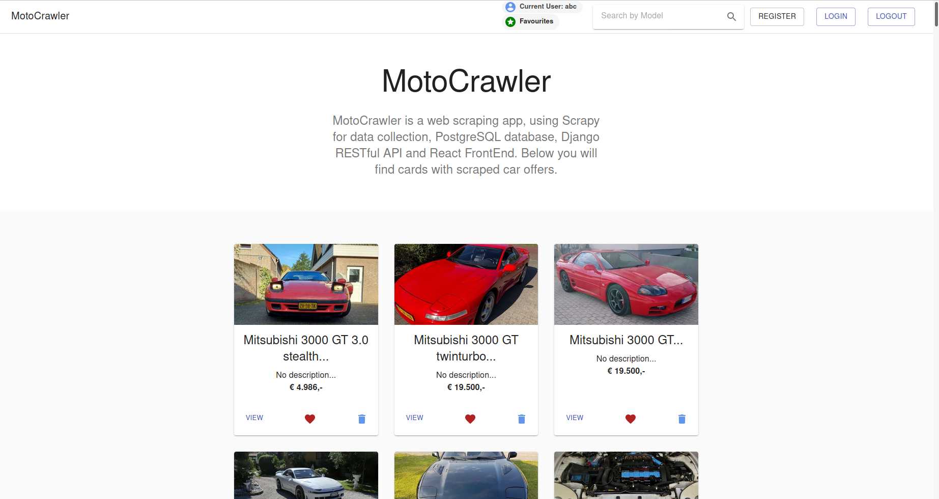 MotoCrawlerHomePage