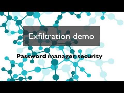 Password Manager InSecurity: Exfiltration