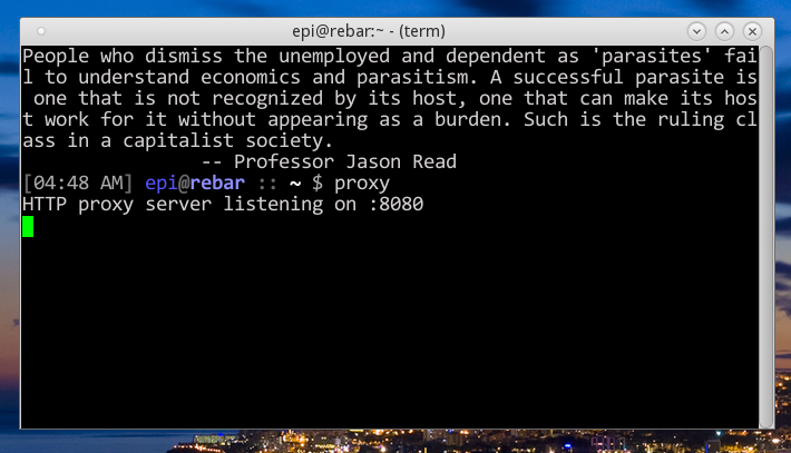 GitHub - epitron/proxy: A go proxy server on port 8080 · GitHub