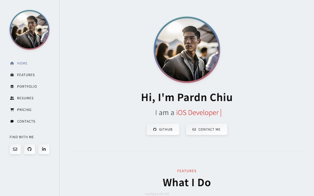 My Profile Page - 邱敬幃 Pardn Chiu