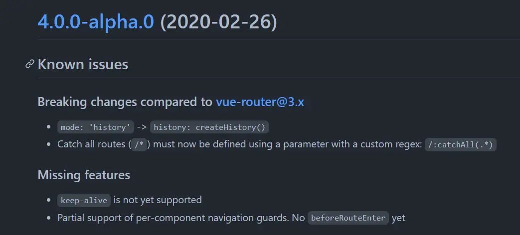 https://github.com/vuejs/router/blob/main/CHANGELOG.md